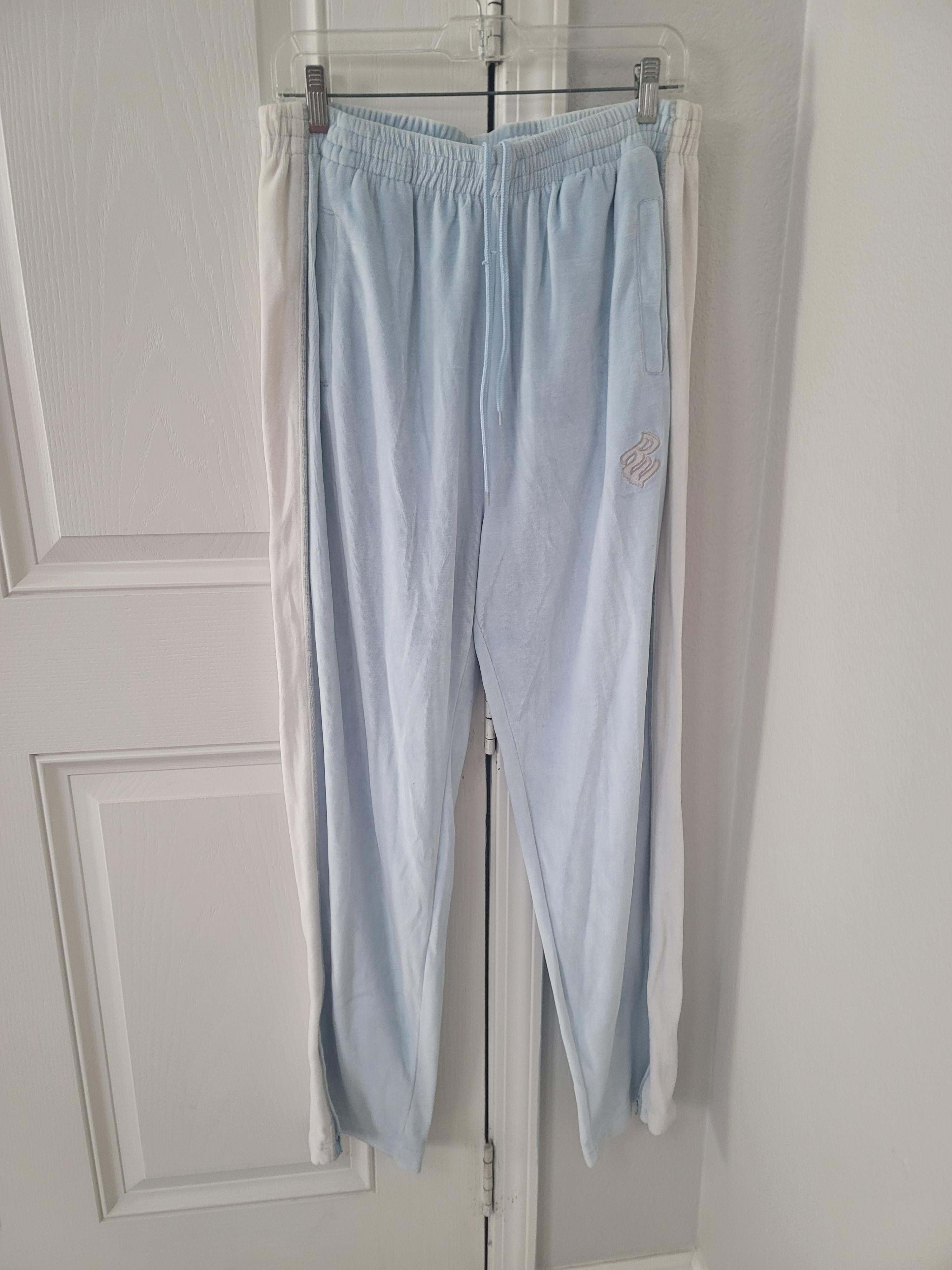 Rocawear Light Blue & White Men's Track Pants